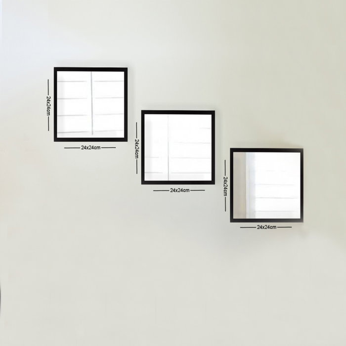 Wallity Juego de Espejos Decorativos SETAYNA_066 (3 Piezas) Wallity Juego de Espejos Decorativos SETAYNA_066 (3 Piezas)